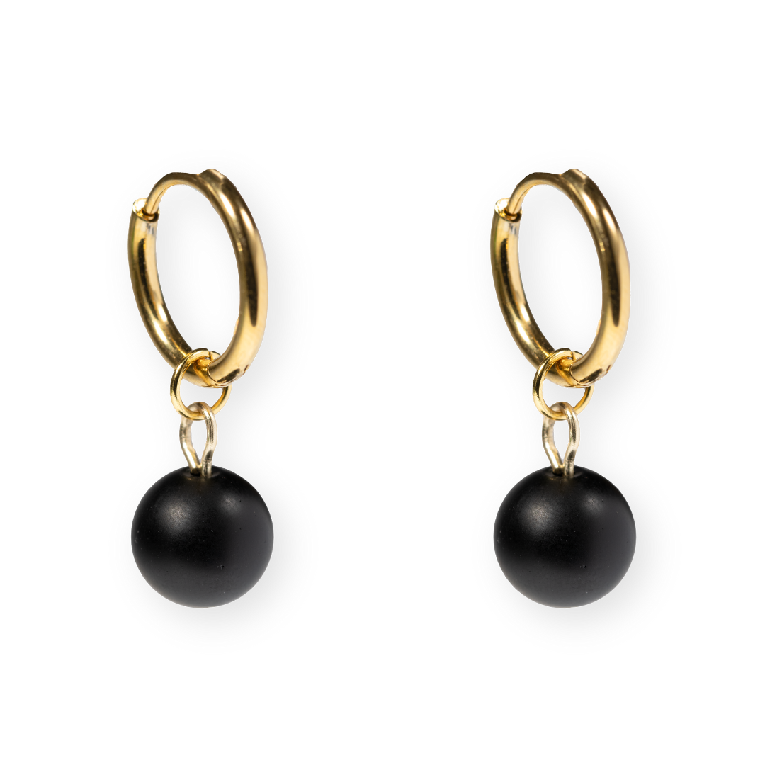 🎁 Riņķīšu auskari ar dabīgajiem akmeņiem (100% off)