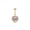 Mirdzošs nabas pīrsings ar kristāliem un drošu skrūvējamu aizdari ANTRA. Antialerģisks, nesūbē, nesatur niķeli