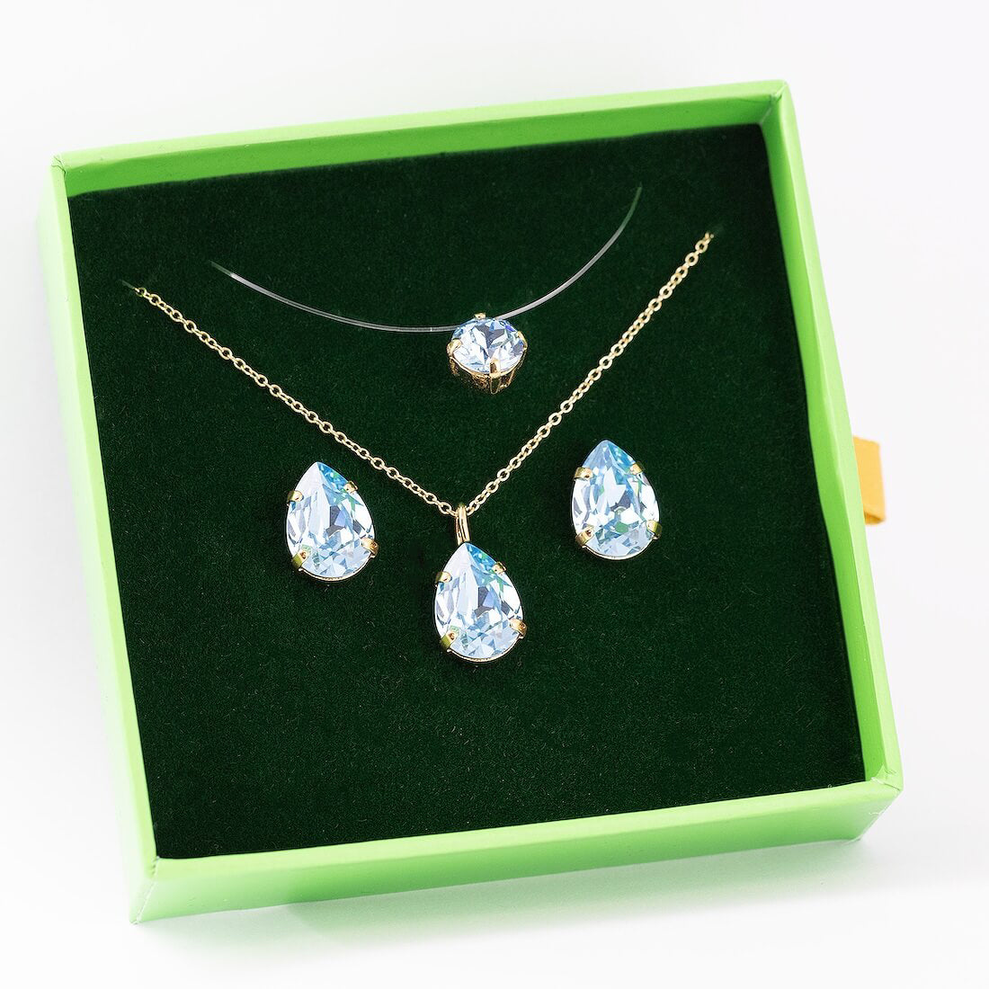 Crystal jewelry set 'KALLA' - necklace as a gift