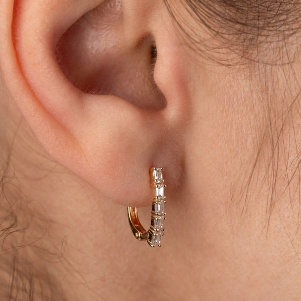 Eleganti auskari ar kristāliem 'EGITA'