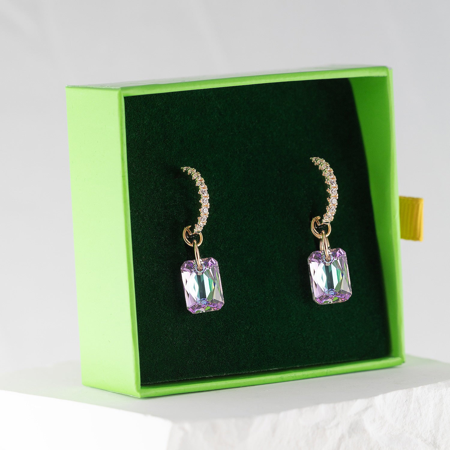 Antialerģiski kvadrātiņu auskari transformeri divi vienā