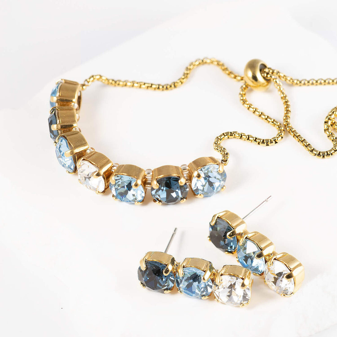 Zils kristāla rotu komplekts 'MAGNOLIJA'